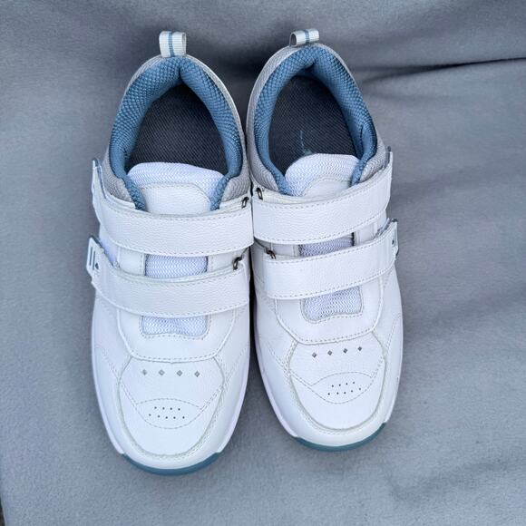 Orthofeet 652 Shoes Mens Size 8 6E XX-Wide White Leather Walking Sneakers - Picture 3 of 8